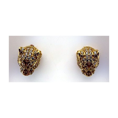 Pendientes pantera de oro 18k